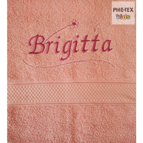 Hímzett névre szóló törölköző (Brigitta)