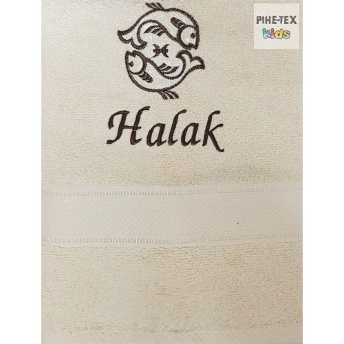 Hímzett horoszkópos törölköző (Halak)