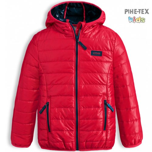 Losan piros, kislány steppelt kabát (016-2652AL) 