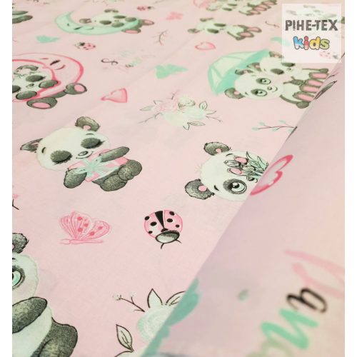 Sweet Panda rózsaszín textil (579/R)